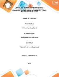 Fase 1 UNAD diseño de proyectos