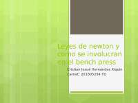 leyes de newton en bench press
