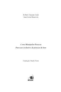 Manipulação de pessoas
