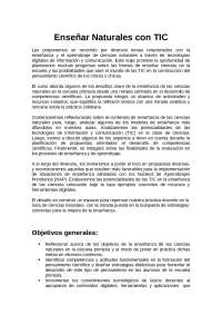 Enseñar naturales con tics