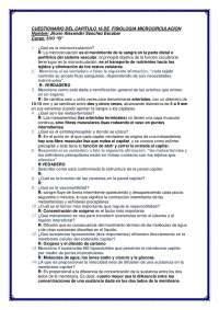 Cuestionario del capitulo 16 tratado de la fisiología Guyton y Hall