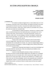 As cem linguagem da criança