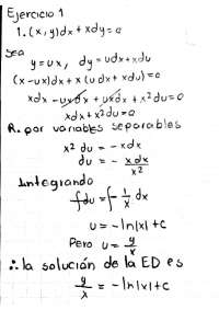 Ejercicios resueltos ecuaciones diferenciales