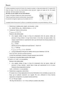 Análisis de la sección de un recipiente a presión: rigideces, fuerzas y seguridad