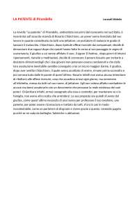 Relazione De La Patente Di Luigi Pirandello Docsity