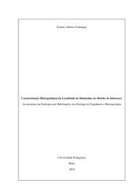 Caracterizacao Hidrogeologica