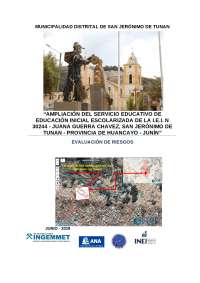 Evaluación de Riesgos para la Ampliación del Servicio de Educación Inicial