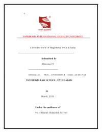 a detailed study of magisterial trials in india