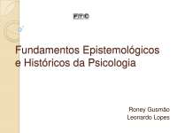 Fundamentos Históricos e Epistemológicos da Psicologia
