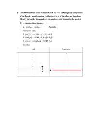 Principles of Medical Imaging Solutions to Exam 1