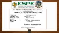 Silvicultura: Sistema Silvopastoril en Haciendas San Antonio y San José de Sigchos