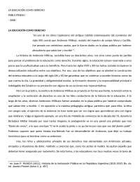 El derecho a la educación - Docsity