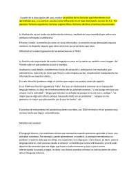 Informe y tratamiento caso psicológico