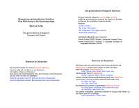 Numerus und Person-Sprachtypologie