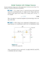 Node analysis with voltage sources - Docsity