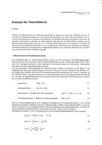 Konzepte der Materialtheorie