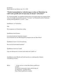 Praktische Rhetorik am Beispiel "Callcenter"