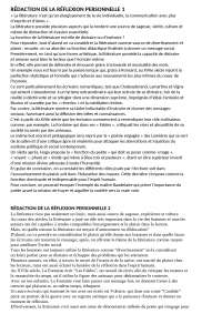 Litterature Reflexion Personnelle Docsity