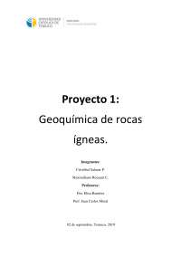 Proyecto geoquimico de petrologia ignea