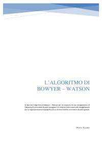 Algoritmo di Bowyer – Watson - Docsity