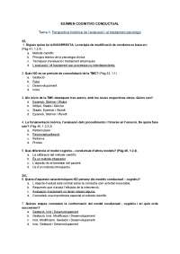 Preguntas  examen Intervención cognitivo-conductual