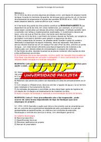 Exercícios Técnica construtivas
