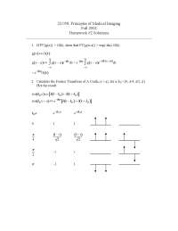 Principles of Medical Imaging Homework 2: Ten Solved Questions