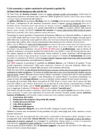 Crisi economica e spinte autoritarie nel mondo: sintesi del manuale "Storia e Storiografia" di A. Desideri