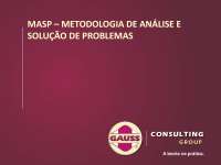 MASP – METODOLOGIA DE ANÁLISE E SOLUÇÃO DE PROBLEMAS