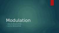 Modulation & demodulation - Docsity