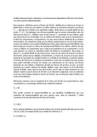 Análisis dimensional del factor de fricción