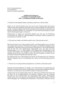 Grundlegende Begriffe und Konzepte der Regionalökonomik - Aufgaben und Lösungen