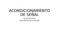 Acondicionamiento de Señal