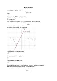 Matematyka - Funkcje liniowe