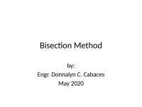 Bisection Method: Finding Roots of Continuous Functions
