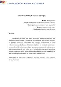 Indicadores Ambientais: Conceitos, Aplicações e Importância para a Gestão Ambiental