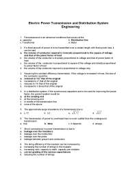 electric power transmission generation and distribution
