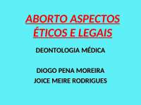 Aborto - aula deontologia