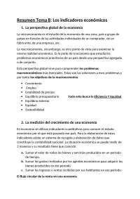 Resumen Tema 8 Economía 1 BACH