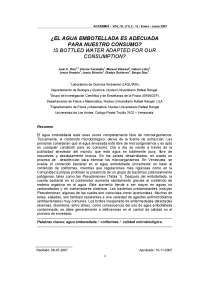Análisis de la Calidad Microbiológica del Agua Embotellada: Un riesgo para la Salud