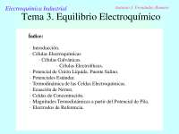 equilibrio electroquimico
