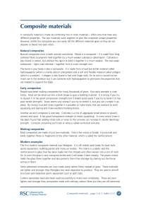 Composite materials made by combining two or more materials – often ...