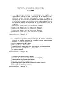 Exercicios sobre ventilação mecanica