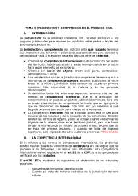 Jurisdicción y competencia en el proceso civil | Apuntes de Derecho ...