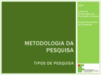 Metologia de Pesquisa