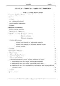 Polinomios - Ingreso UNSJ