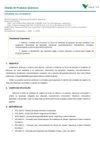 Mapeamento de Produtos Químicos