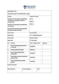 Gage Repeatability & Reproducibility (GRR) Data Collection Sheet for Metrology Course