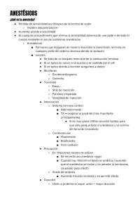Anestésicos, Generalidades sobre técnicas de anestesia en cirugía y sobre tipos de anestesia
