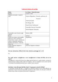 Scheda di lettura del film La classe